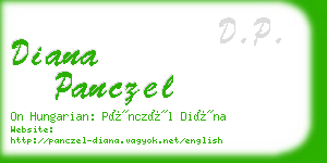 diana panczel business card